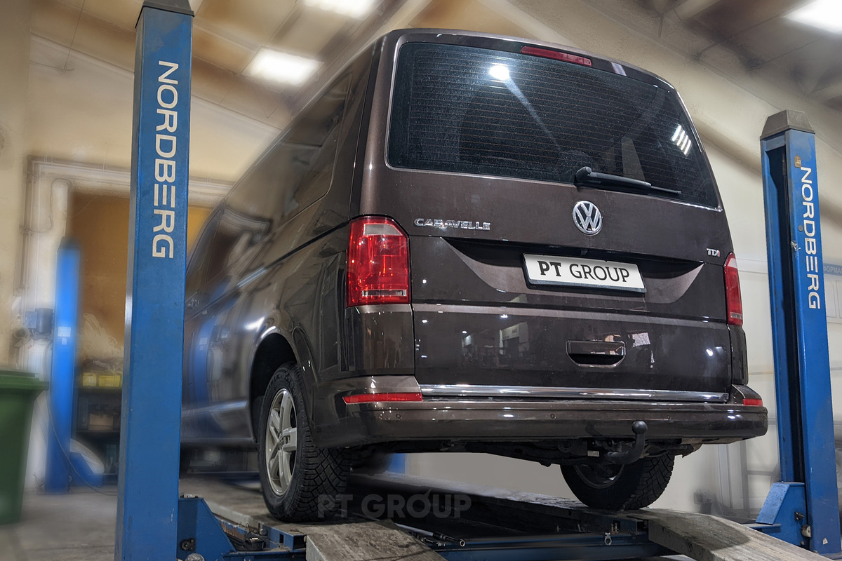 Фаркоп PT GROUP для Volkswagen Transporter T5, T6 (Mk.V, VI) 2003- / Multivan T5, T6 (Mk.V, VI) 2003-/ Caravelle T5, T6 (Mk.V, VI) 2003- шар AV фото 4