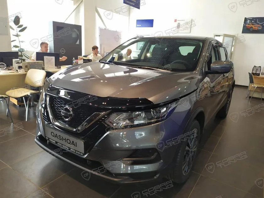 Дефлектор Cobra Tuning для капота Nissan Qashqai II 2018-2022 фото 2