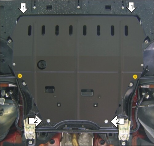 Защита Мотодор для картера, КПП Citroen C4 Grand Picasso I 2010-2013