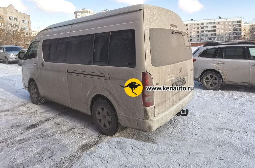 Фаркоп Halty для Toyota Hiace H200 (Mk.V) 2004-2017 / Toyota Regius Ace (широкий кузов левый и правый руль) 2005-2020 Шар А фото 8