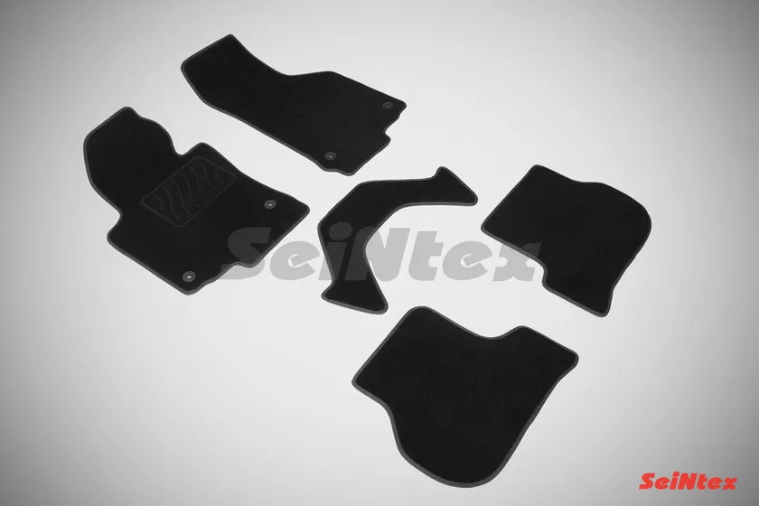Коврики текстильные Seintex на нескользящей основе для салона Seat Leon II 2005-2012 фото 3