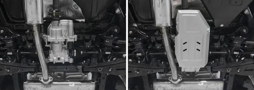 Защита алюминиевая Rival для редуктора Hyundai Tucson III 4WD 2015-2021 фото 3