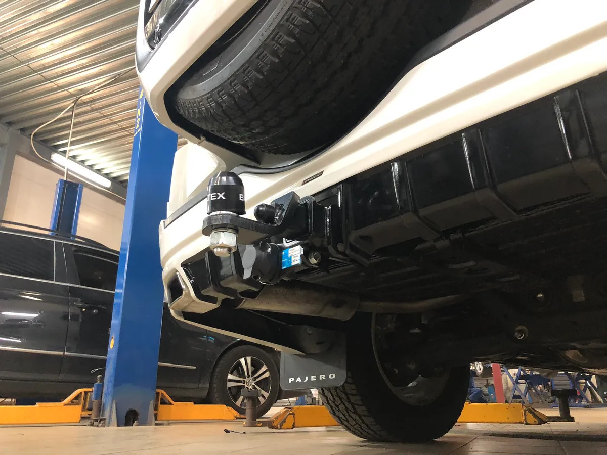 Быстросъёмный фаркоп TowRus для Mitsubishi Pajero (Mk.IV)  2007-2020 Шар Е с антистуком фото 5