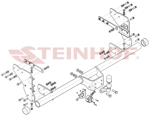 Фаркоп Steinhof для Mitsubishi L200 (Mk.V) 2019-2023 Шар A