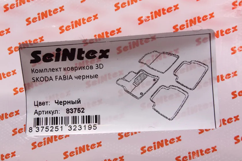 Коврики Seintex 3D ворсовые для салона Skoda Fabia II 2007-2014 фото 2