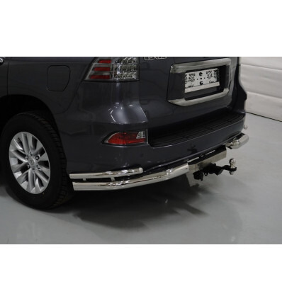 Фаркоп оцинкованный ТСС с накладкой с надписью Lexus для Lexus GX460 J150 (Mk.II) 2019-2023  шар Е фото 2