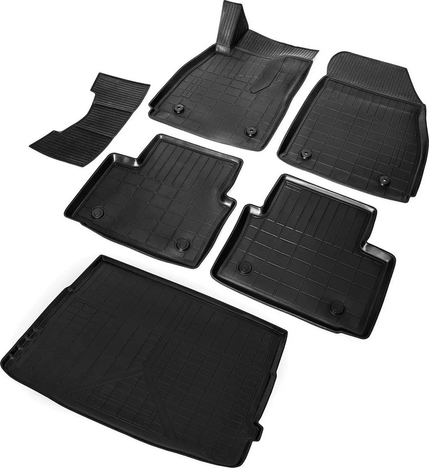 Комплект ковриков Rival для салона и багажника Opel Insignia I седан (багажник с органайзером) 2008-2017