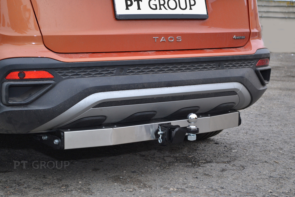 Фаркоп с металлической накладкой PT Group для Volkswagen Taos (Mk.I) 2021- фото 2
