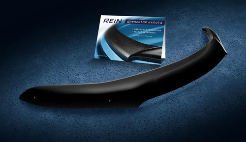 Дефлектор REIN для капота (ЕВРО крепеж) Mitsubishi Outlander III кроссовер 2012-2022 (без лого)