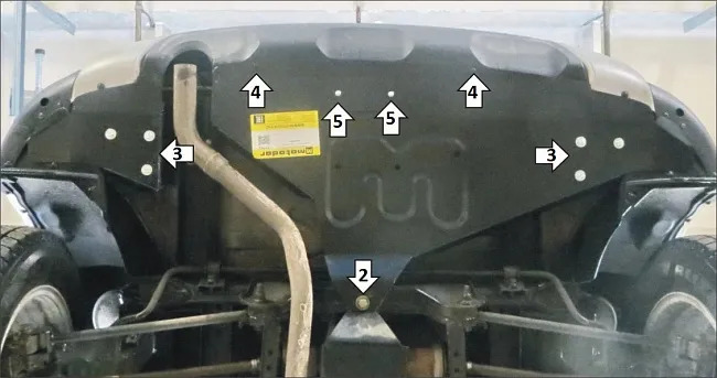 Защита Мотодор для заднего бампера Renault Duster II 2021-2022 фото 4
