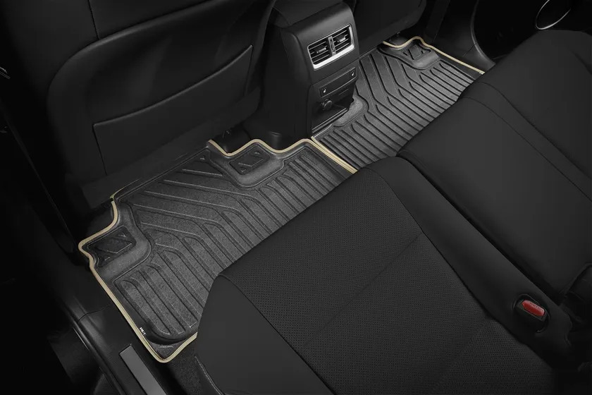Коврики KVEST 3D для салона Lexus RX IV 2015-2022 Серый, бежевый кант фото 7