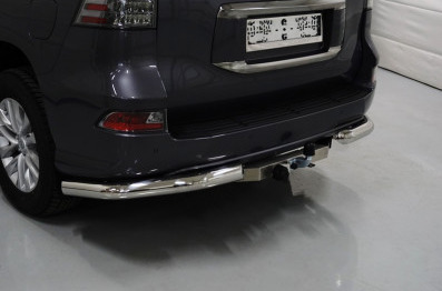Фаркоп оцинкованный ТСС с накладкой с надписью Lexus для Lexus GX460 J150 (Mk.II) 2019-2023 шар F фото 3