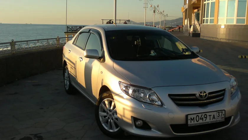 Дефлекторы V-Star для окон Toyota Corolla E150 седан 2007-2012