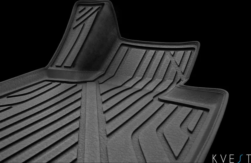 Коврики KVEST 3D для салона Lexus RX IV 2015-2022 Серый, черный кант фото 5