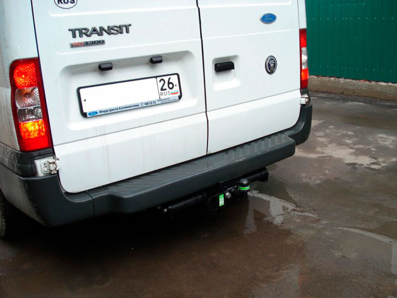 Фаркоп Лидер-Плюс для Ford Transit (Mk.V, Mk.VI) фургон, с задней подножкой 2000 - 2014 фото 4