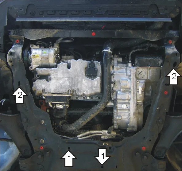 Защита Мотодор для картера, КПП Ford Galaxy II 2007-2015 фото 2