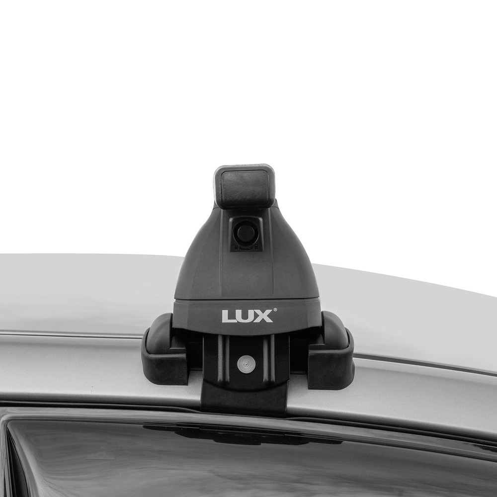Багажник модельный на гладкую крышу LUX БК3 прямоугольные дуги черные фото 5