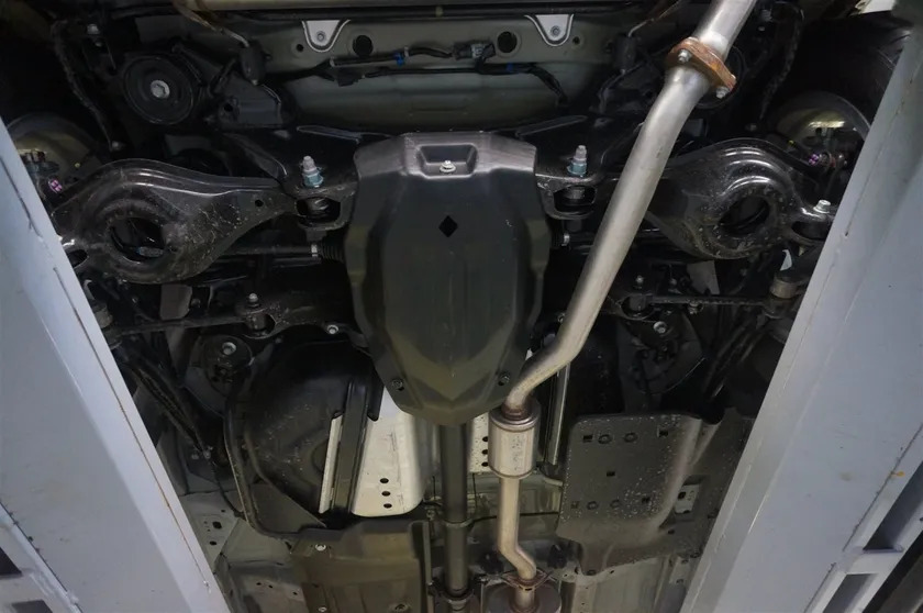 Защита композитная АВС-Дизайн для картера, КПП, топл. и торм. трубок, редуктора Acura RDX II АКПП 2014-2022 фото 4