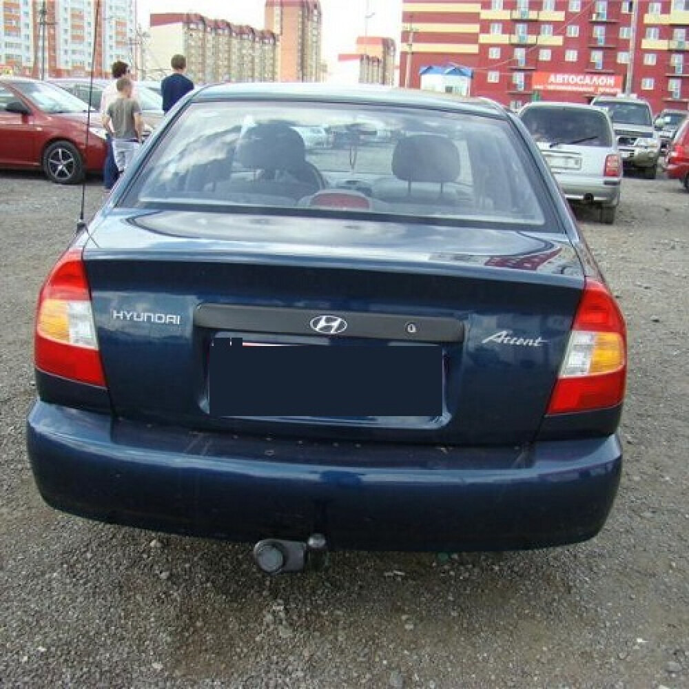 Фаркоп Лидер-Плюс для Hyundai Accent LC (Mk.II)  2000- 2012  фото 4