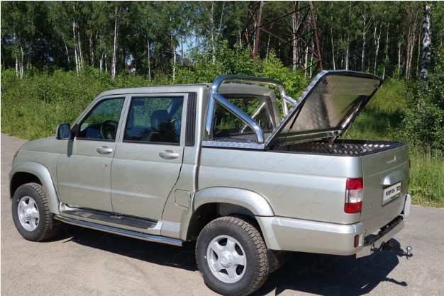 Фаркоп ТСС с накладкой из нерж. для UAZ Pickup 2015- шар Е фото 3
