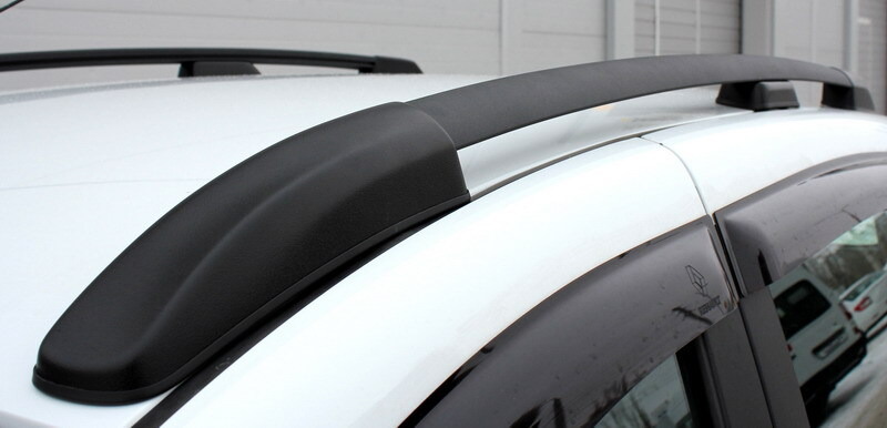 Рейлинги на крышу АПС черные для Renault Sandero фото 9
