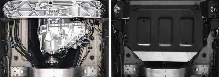 Защита алюминиевая Rival для РК Rival (черная) для Mercedes-Benz G-klasse W464 2018-2022 фото 3