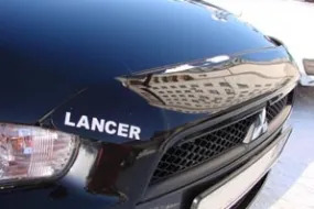 Дефлектор SIM для капота Mitsubishi Lancer 10 2007-2010 (короткий) фото 2