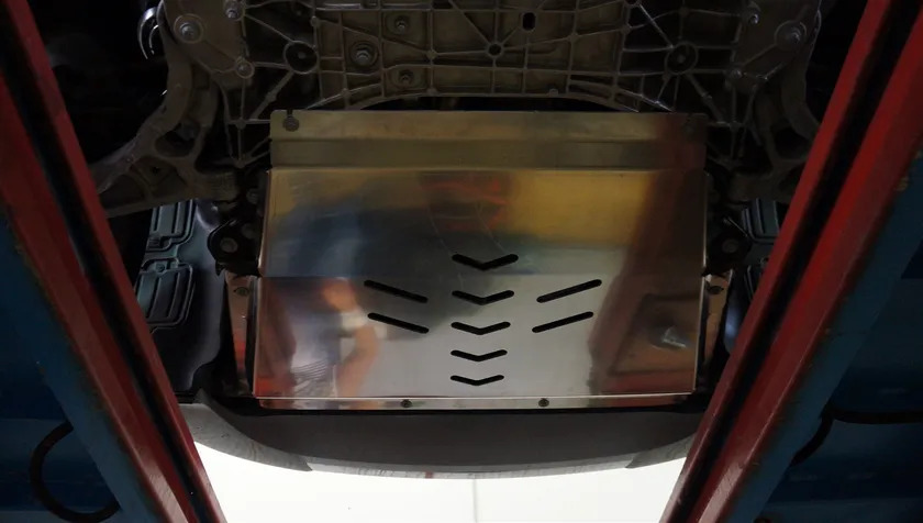 Защита алюминиевая АВС-Дизайн для картера Jeep Cherokee KL АКПП 2014-2022 фото 5