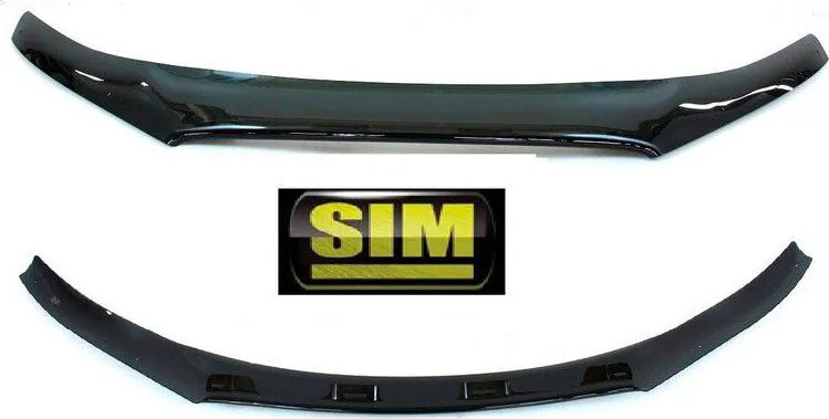 Дефлектор SIM для капота Hyundai Solaris I (узкий) седан 2010-2014 фото 3