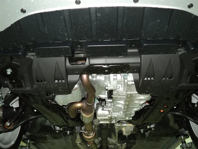 Защита алюминиевая АВС-Дизайн для картера и КПП Honda Crosstour 2012-2015 фото 2