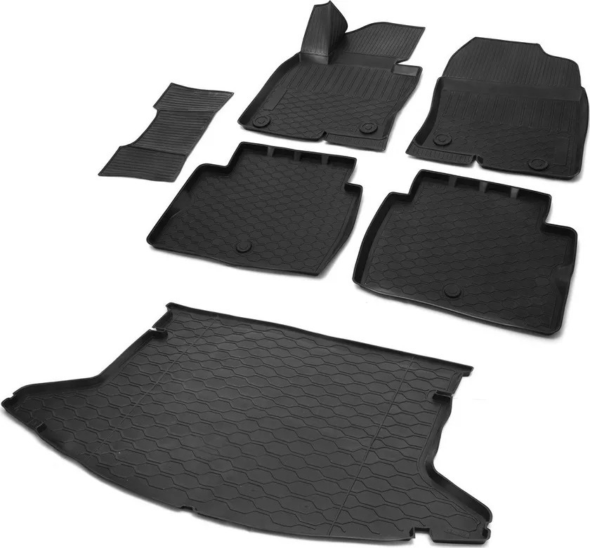 Комплект ковриков Rival для салона и багажника Mazda CX-5 II 2017-2022