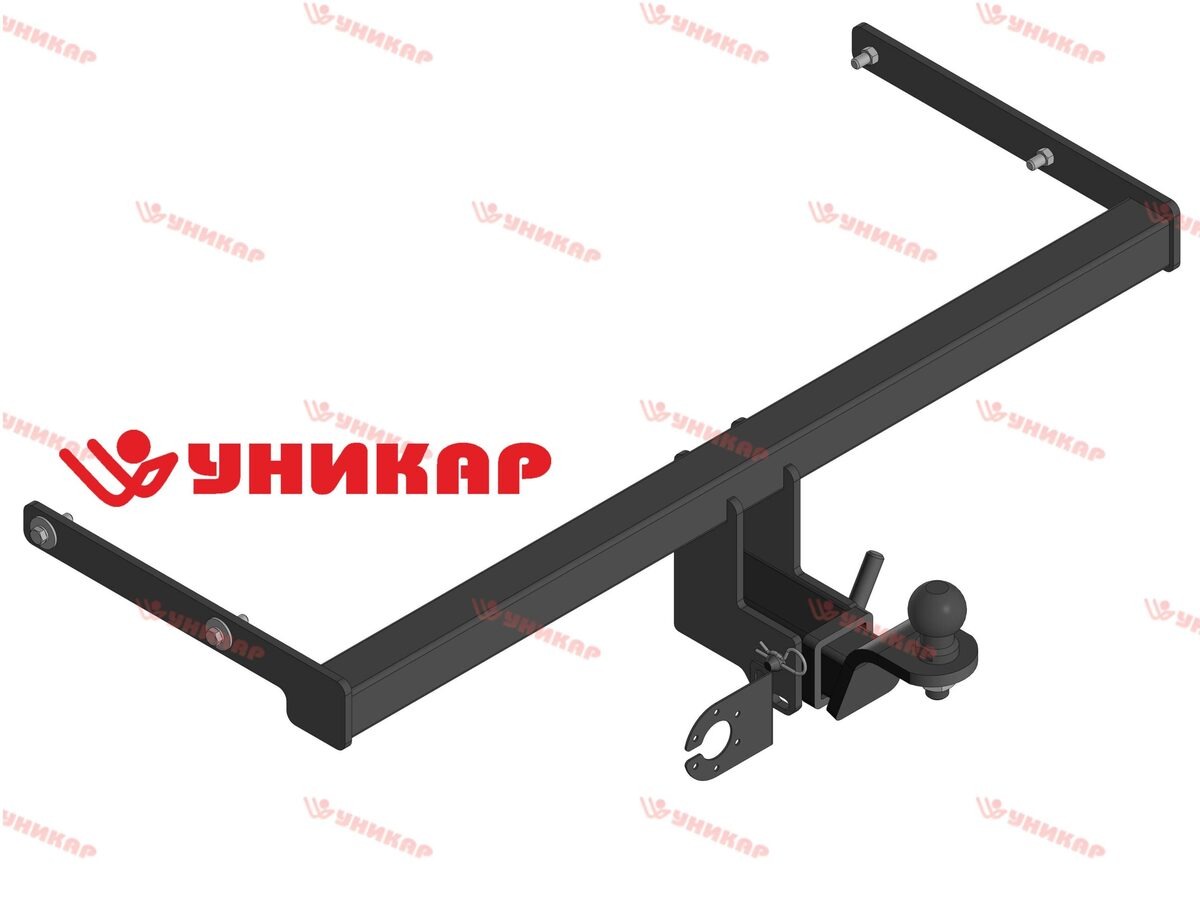 Фаркоп УНИКАР для VOLKSWAGEN POLO (седан) 2010-/ SKODA RAPID (лифтбек) 2012-