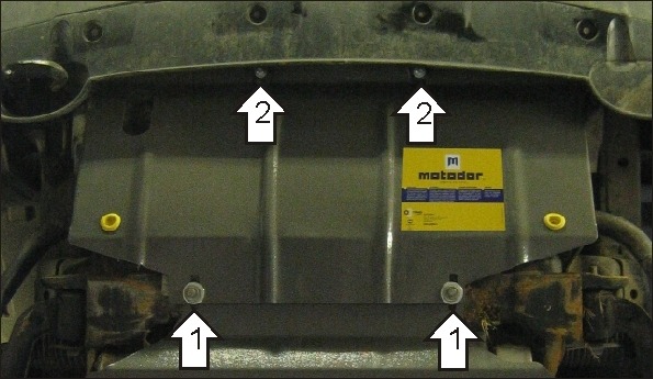 Защита Мотодор для радиатора Nissan Pathfinder R51 2005-2009