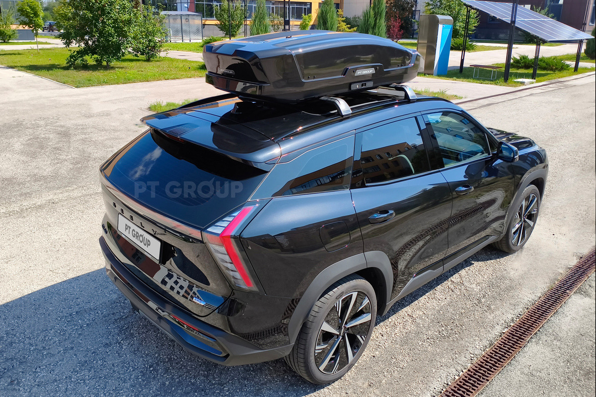 Автобокс на крышу PT Group Space Black Metallic черный глянец металлик фото 4
