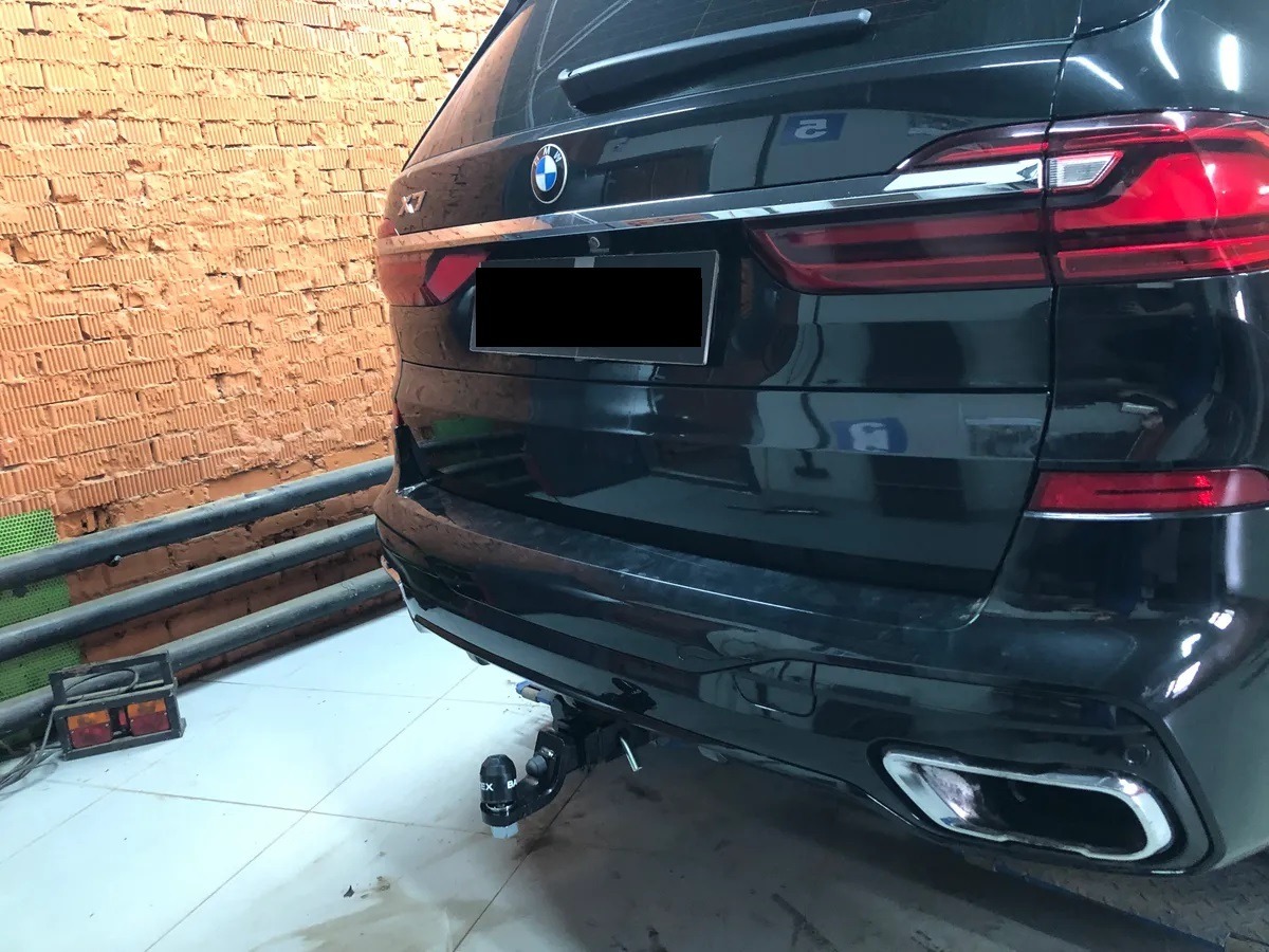 Быстросъёмный фаркоп TowRus с системой антистук для BMW X5 G05 (Mk.IV) 2018- / BMW X6 G06 (Mk.III) 2019- /  BMW X7 G07 (Mk.I) 2019- Шар Е фото 3