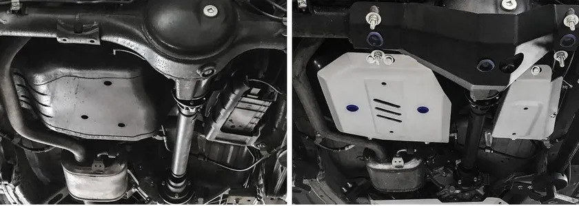 Защита алюминиевая Rival для топливного бака и топливного фильтра Suzuki Jimny IV 2018-2022 фото 3