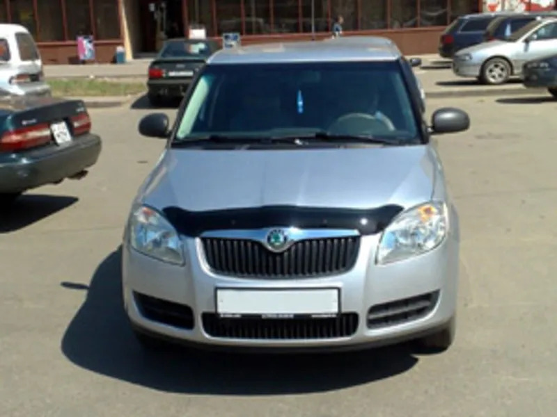 Дефлектор SIM для капота Skoda Fabia II 2007-2010 фото 2