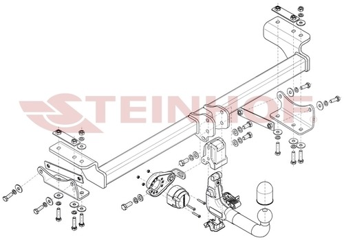 Фаркоп Steinhof для BAIC X55 (Mk.I) 2023- шар V