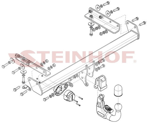 Фаркоп Steinhof для Subaru Outback BT (Mk.VI) 2021- шар V