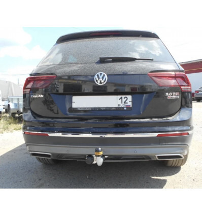 Фаркоп АвтоСтандарт с оцинкованным шаром для Skoda Kodiaq (Mk.I) 2017-2023 /  Volkswagen Tiguan (Mk.I/Mk.II) 2007-2024 / Skoda Yeti (Mk.I) 2009-2018, /  Audi Q3 8U (Mk.I) 2011-2019 Шар А фото 3