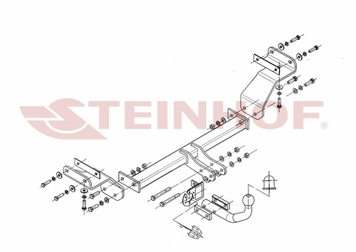 Фаркоп Steinhof для Kia Ceed SW универсал ED (Mk.I) 2007-2013 шар А