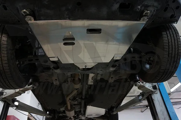 Защита алюминиевая АВС-Дизайн для картера двигателя и КПП Honda CR-V V 2016-2022