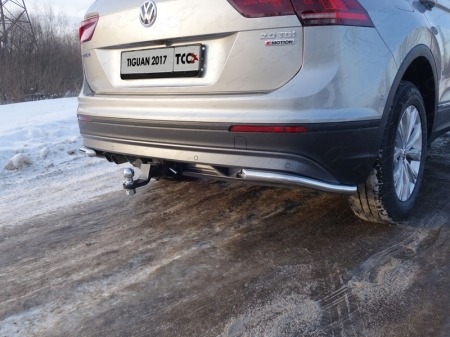 Быстросъёмный оцинкованный фаркоп ТСС для Volkswagen Tiguan (Mk.II) 2016-2024 Шар Е фото 4