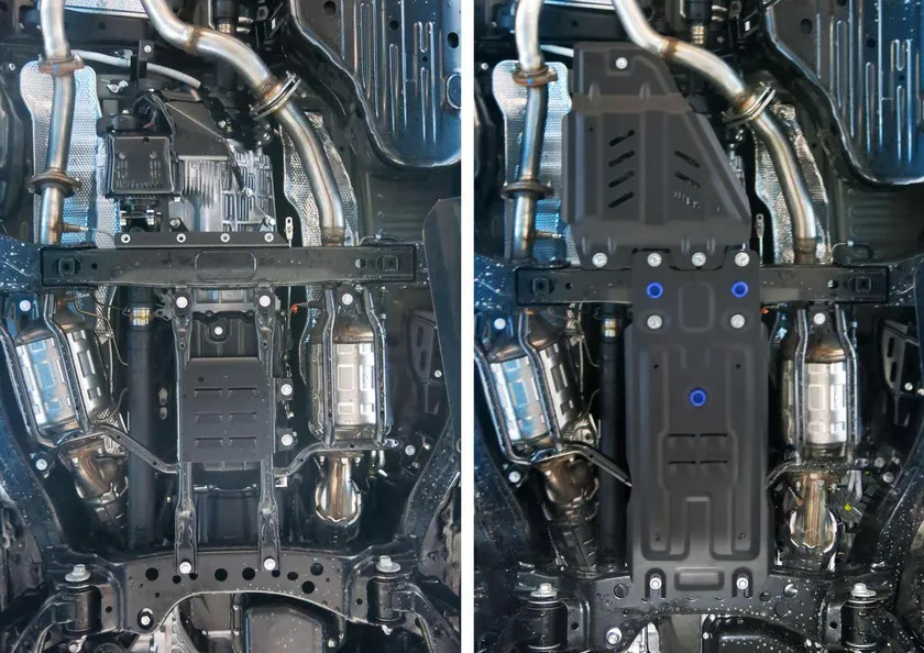 Защита Rival для картера, КПП, РК Lexus LX 450 III рестайлинг 2015-2022 фото 6