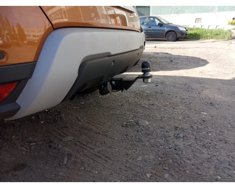 Быстросъёмный фаркоп с системой антистук для  Renault Duster  /Nissan Terrano /Renault Kaptur  Шар Е фото 3