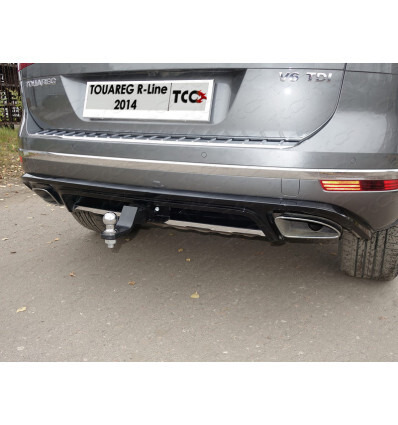 Быстросъёмный оцинкованный фаркоп  ТСС для Volkswagen Touareg FL (Mk.II рест  в т.ч. R-Line 2014-2018)  Шар Е фото 2