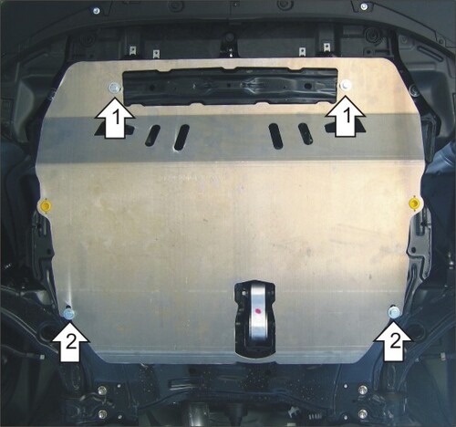 Защита алюминиевая Мотодор для картера, КПП Mazda CX-7 2006-2013