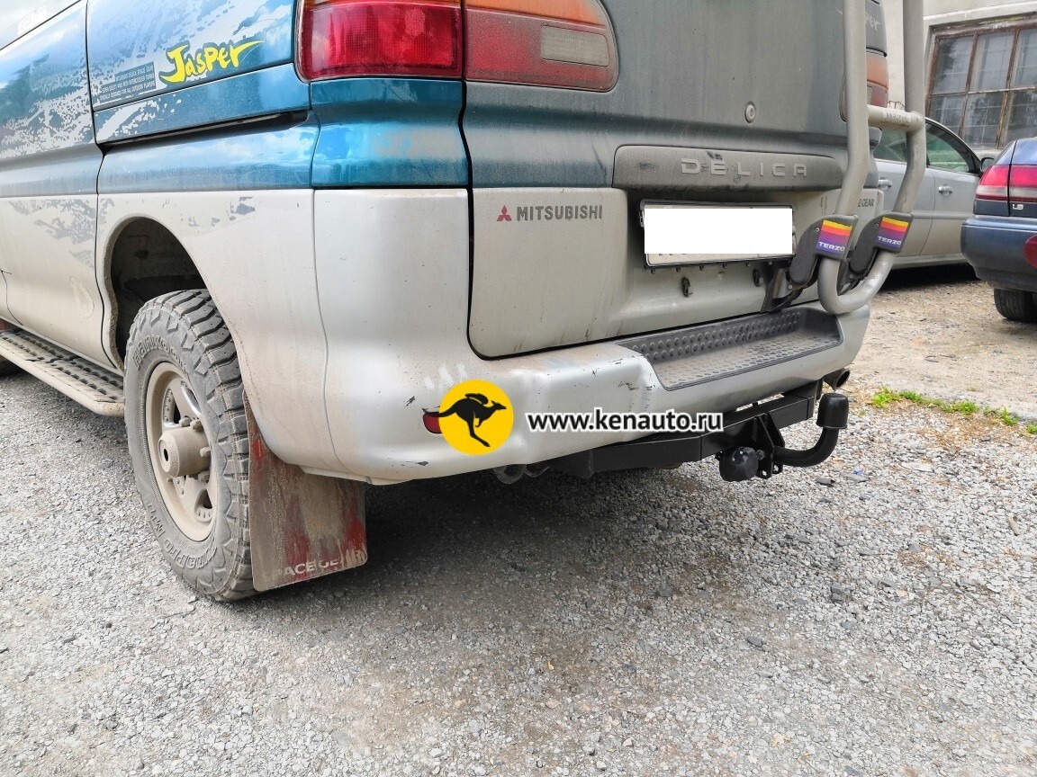 Фаркоп Halty для Mitsubishi Delica 4 1994-2007 (кроме PF8W super exceed crystal lite roof long) шар А фото 2