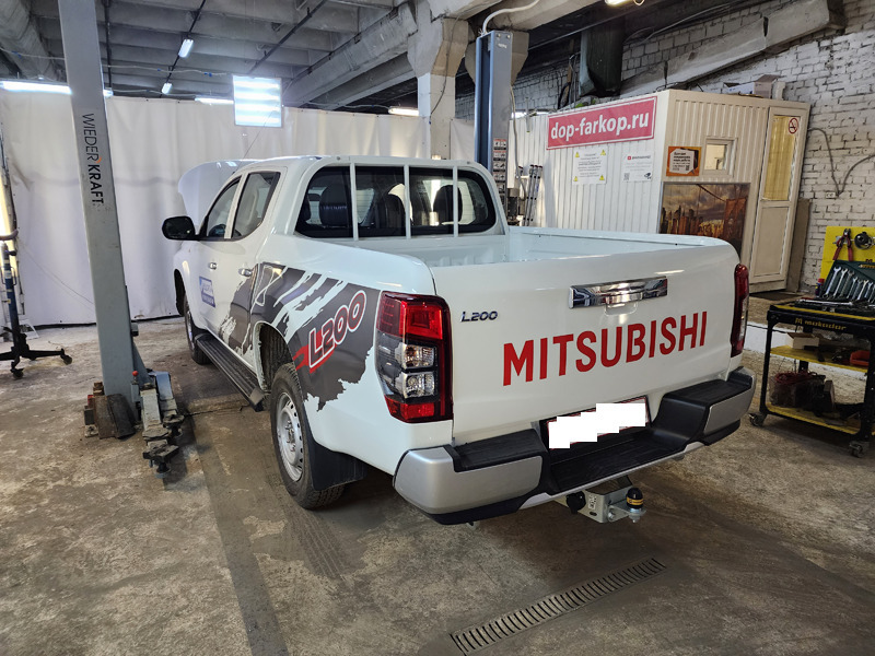 Фаркоп Motodor с оцинкованным шаром для Mitsubishi L200 (Mk.III, Mk.IV,Mk.V) 2006-, Fiat Fullback KT0T (Mk.I) 2015-2021 Шар FE фото 2