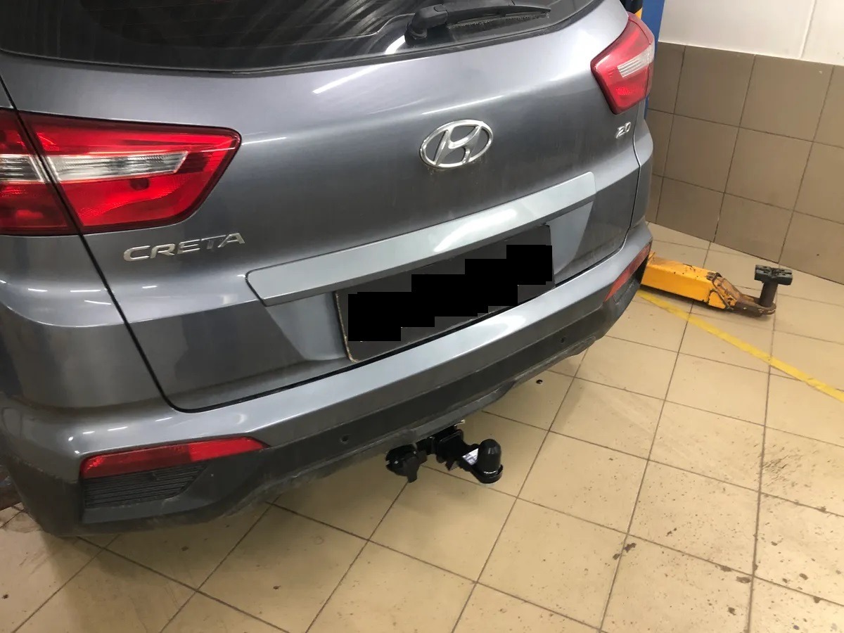 Быстросъёмный фаркоп TowRus для  Hyundai Creta (Mk.I/Mk.II) 2015-2022 /  Solaris HC (Mk.I) 2024- Шар Е фото 3